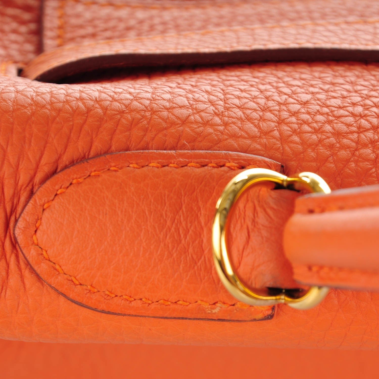 Hermes Togo Kelly Retourne 32 Orange 9 of 25