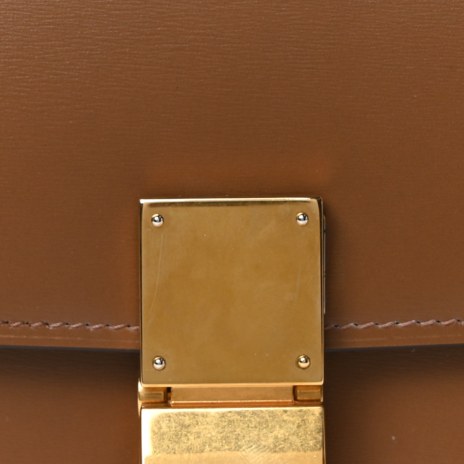 Celine Box Calfskin Medium Classic Box Flap Bag Camel 8 of 10