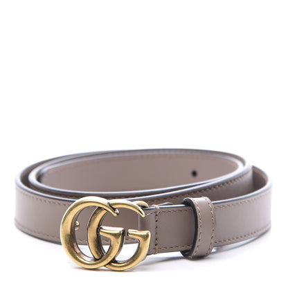 Gucci Calfskin Double G 20mm Belt 80 32 Porcelain Rose 1 of 6