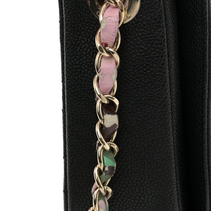 Chanel Grained Calfskin Quilted Medium Cuba Top Handle Flap Black 12 of 13