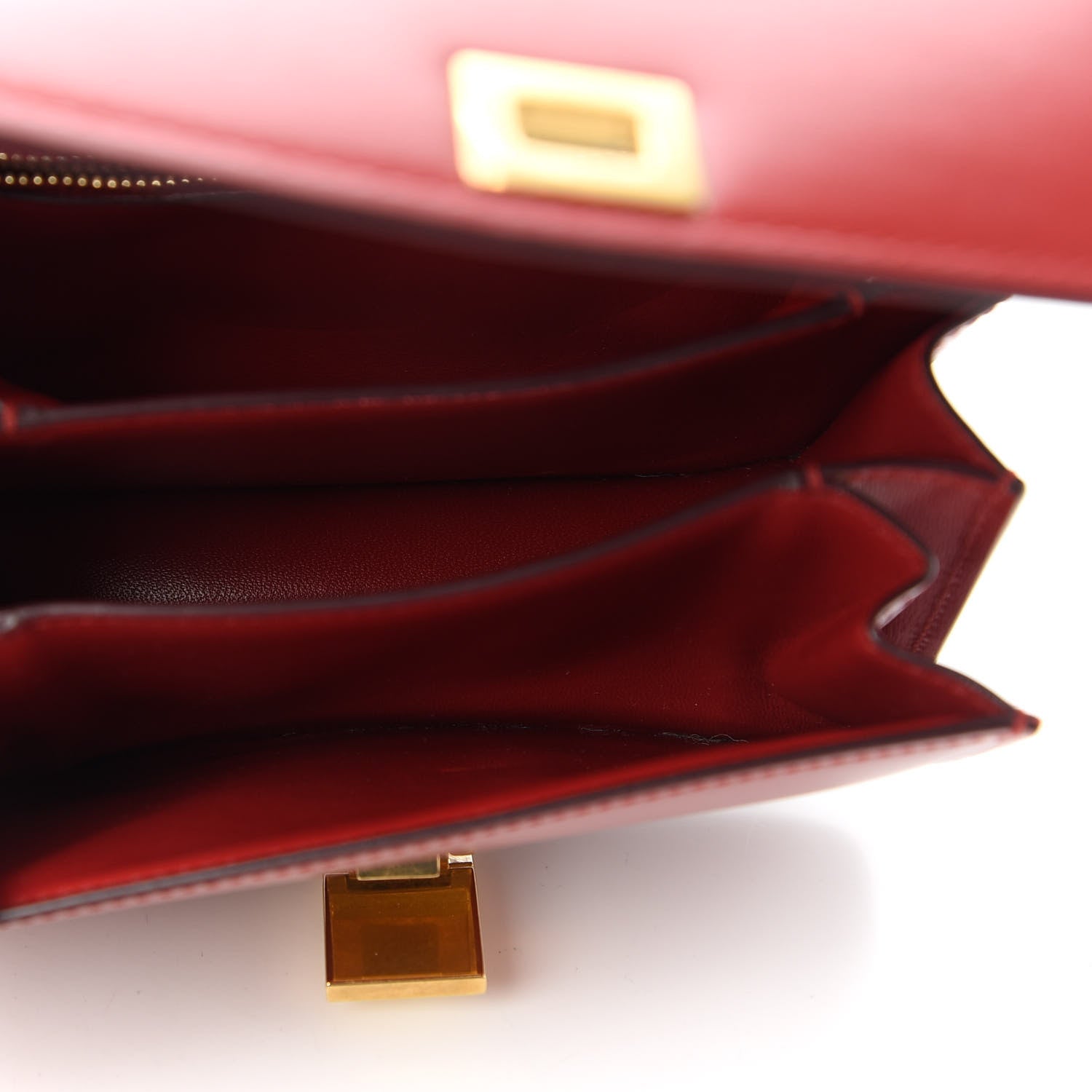 Celine Smooth Calfskin Small Classic Box Flap Red 5 of 10