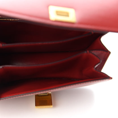 Celine Smooth Calfskin Small Classic Box Flap Red 5 of 10