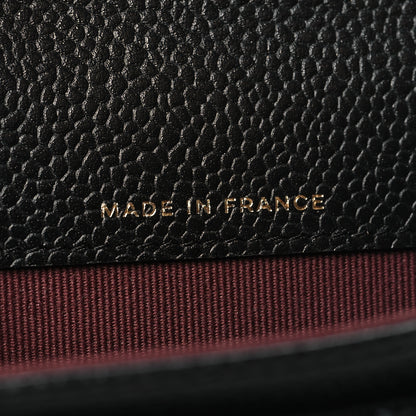 Chanel Caviar Quilted Flap Card Holder Wallet Black 7 of 9