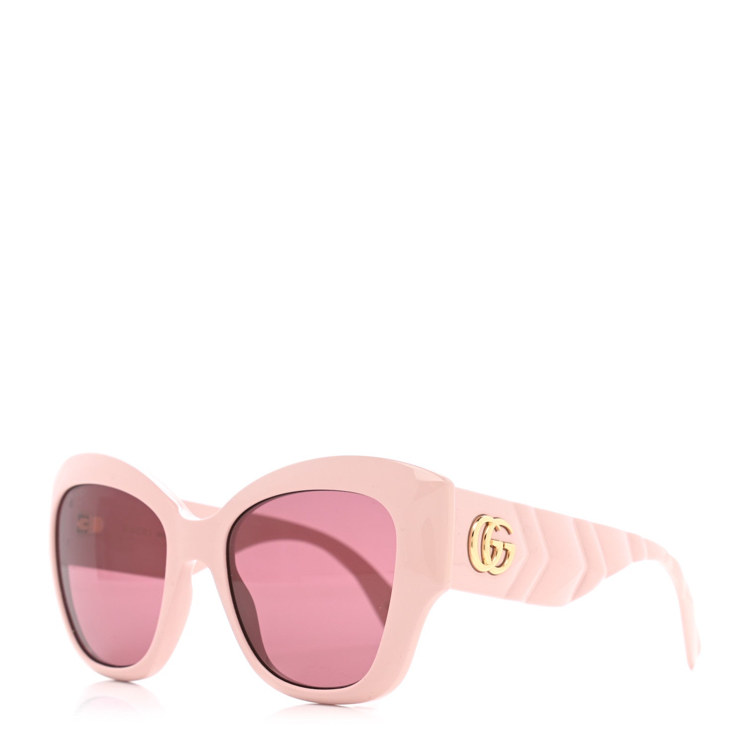 Gucci Acetate GG Butterfly Sunglasses GG0808S Pink 1 of 8