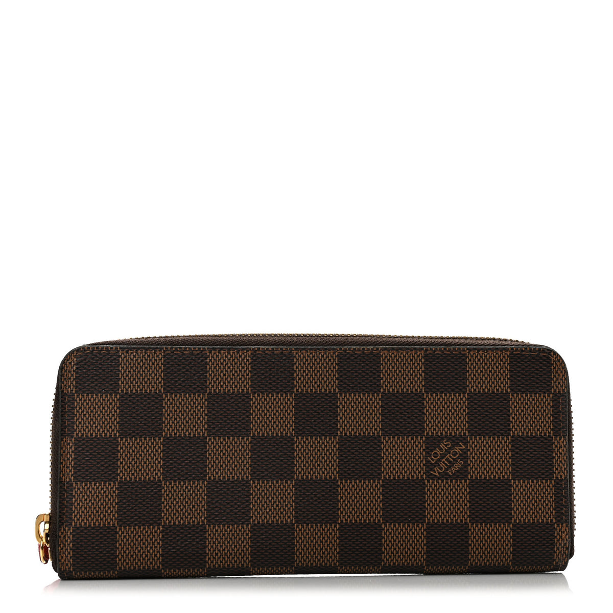 Louis Vuitton Damier Ebene Clemence Wallet Cherry 1 of 9