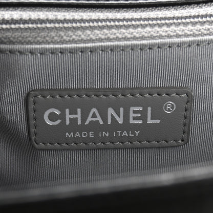 Chanel Calfskin Quilted Double Stitch New Medium Boy Flap Black 6 of 15