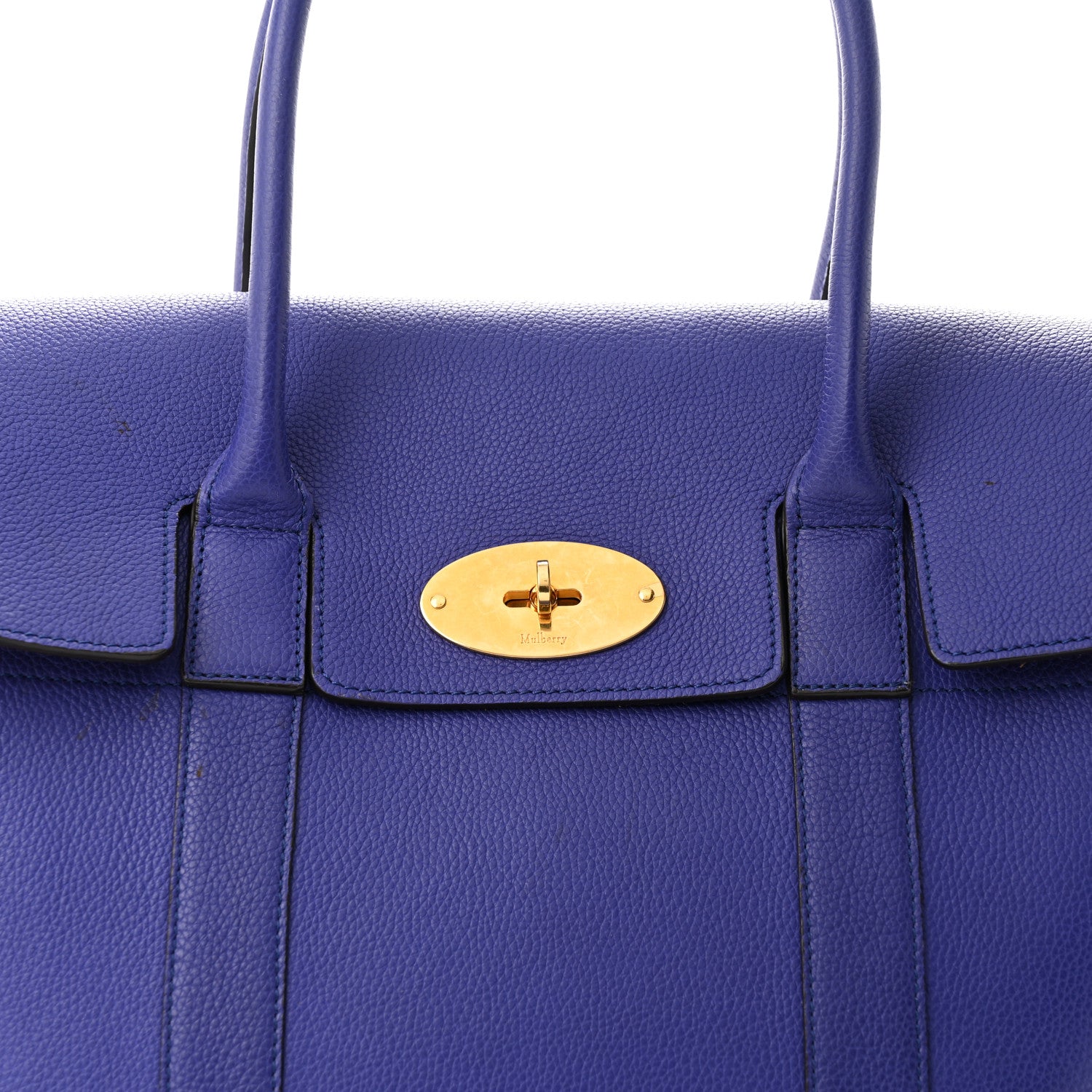 Mulberry Natural Grain Calfskin New Bayswater Indigo 7 of 10