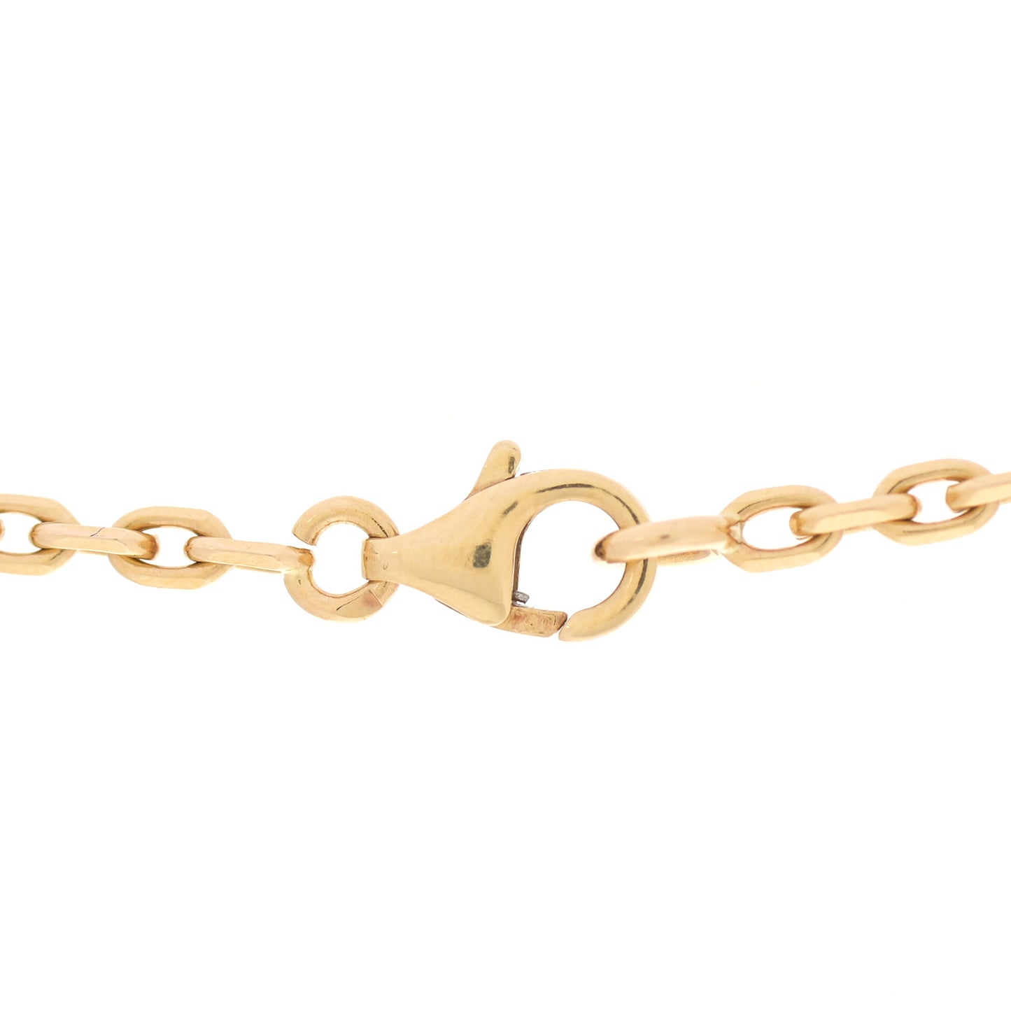 18K Yellow Gold Mother of Pearl 10 Motifs Vintage Alhambra Necklace