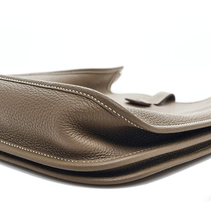 Hermes Taurillon Clemence Evelyne III PM Etoupe 10 of 11