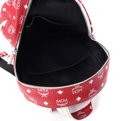 MCM Visetos Embroidered Medium Backpack Ruby Red 5 of 10