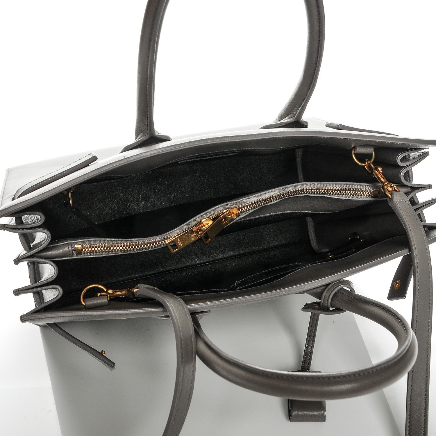 Saint Laurent Calfskin Small Sac de Jour Fog 5 of 8