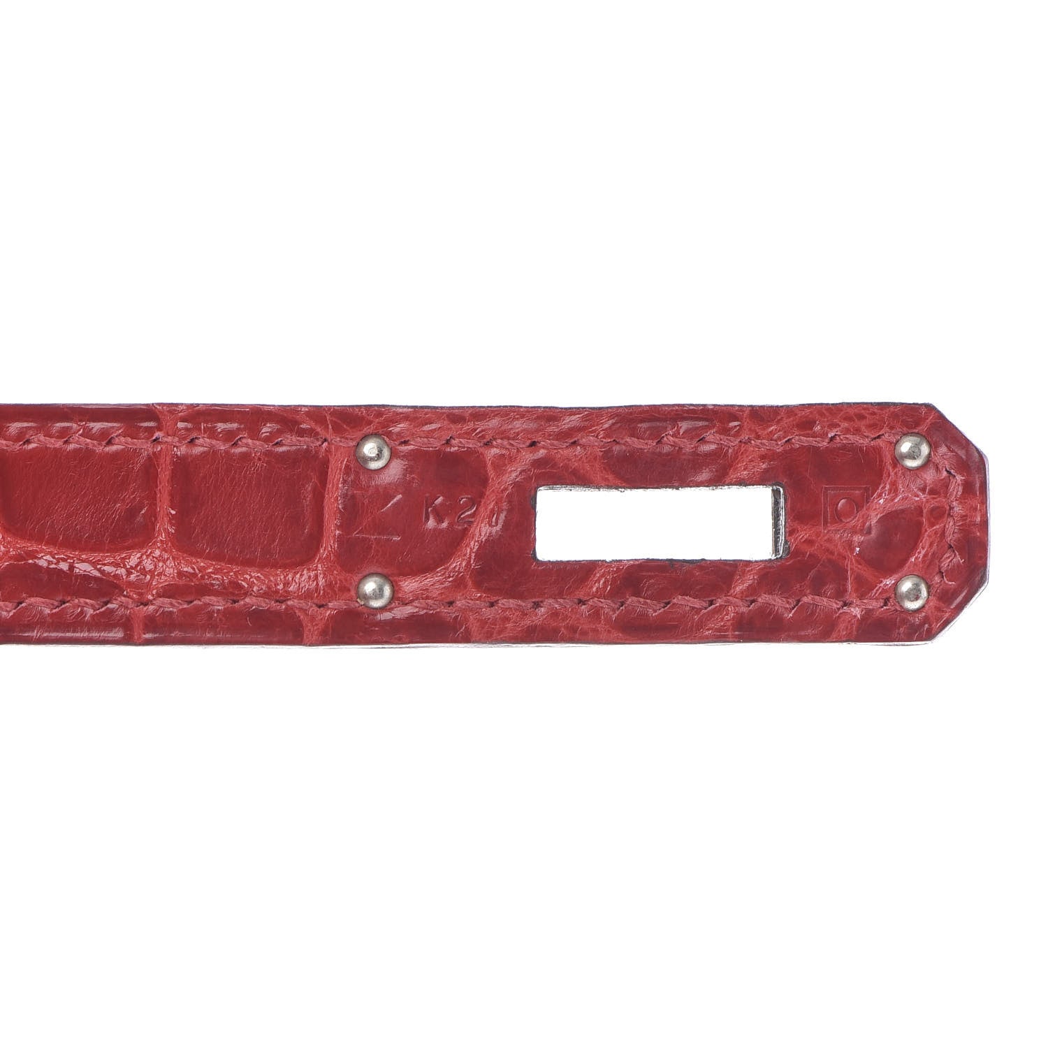 Hermes Shiny Porosus Crocodile Birkin 35 Rouge Vif 26 of 32