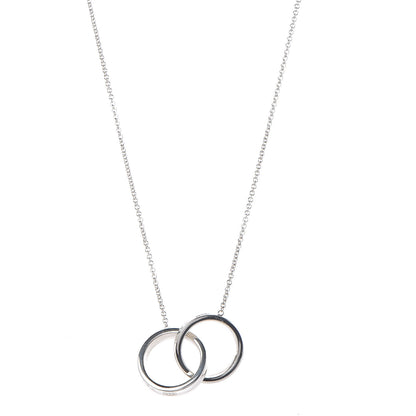 Tiffany Sterling Silver 1837 Interlocking Circles Pendant Necklace 1 of 7