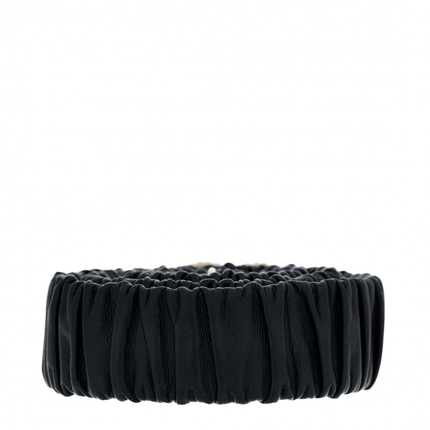 Chanel Lambskin Crystal Pearl CC Belt 85 34 Black 2 of 6