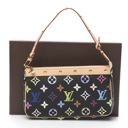 Louis Vuitton Monogram Multicolor Pochette Accessories Black 11 of 11
