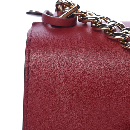 Delvaux Calfskin Madame Chaine Bag Burgundy 11 of 12