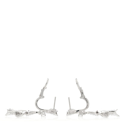 Bulgari 18K White Gold Diamond Divas' Dream Pave Drop Earrings 3 of 5