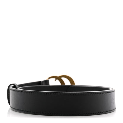 Gucci Calfskin Double G 30mm Belt 80 32 Black 2 of 8