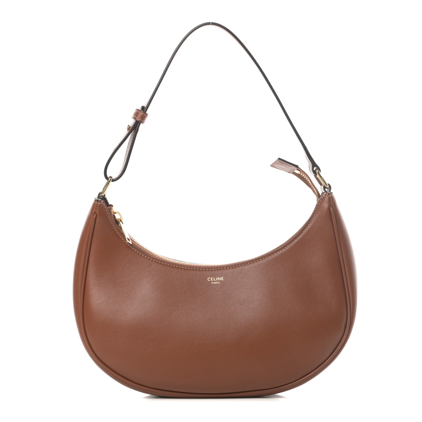 Smooth Calfskin Ava Shoulder Bag Tan