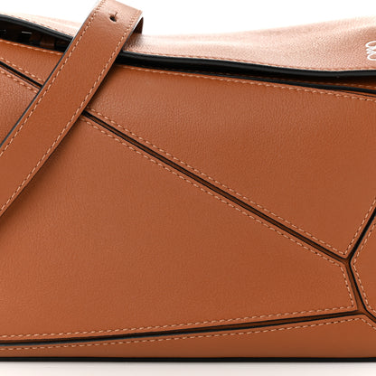 Loewe Calfskin Small Puzzle Bag Tan 7 of 9