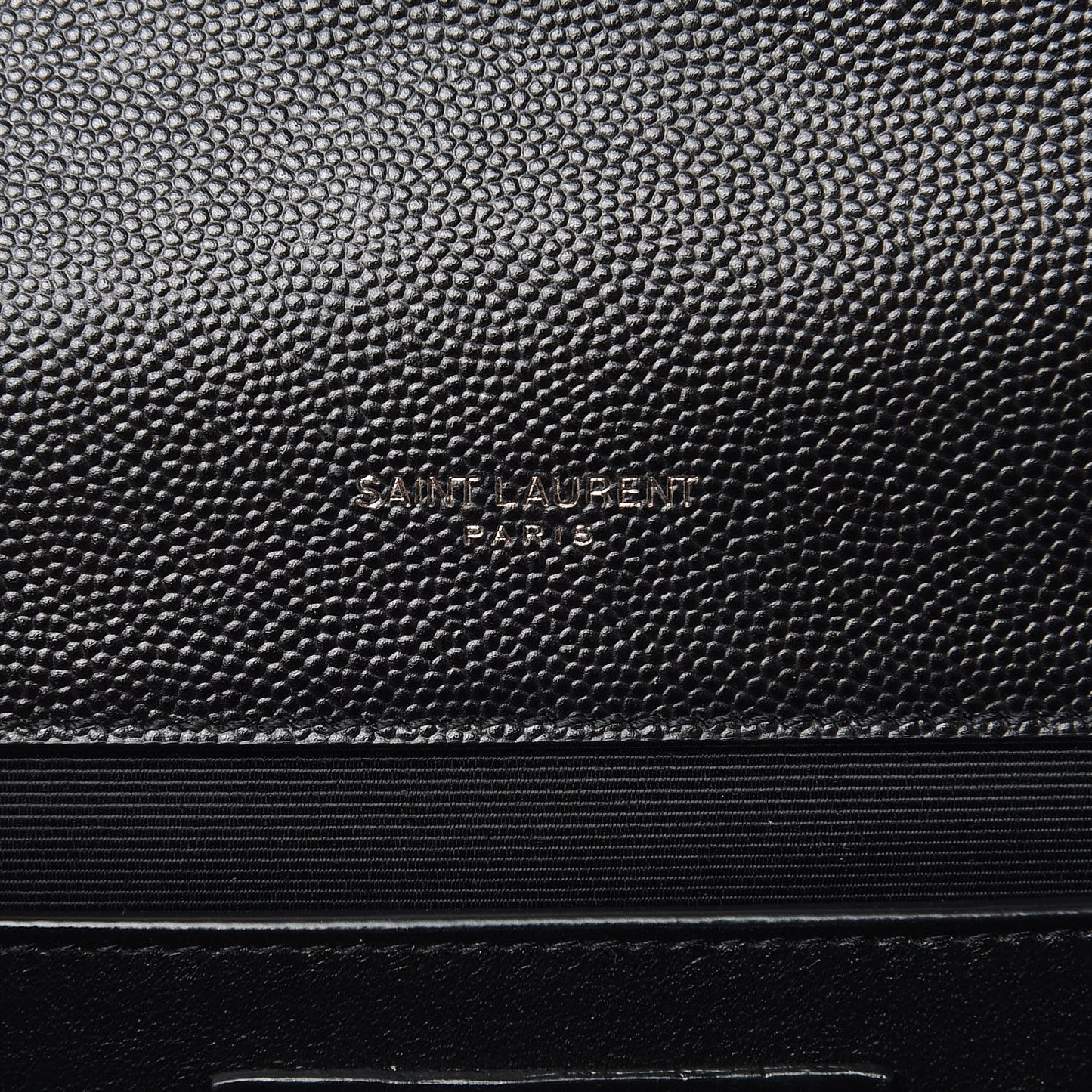 Grain De Poudre Textured Mixed Matelasse Triquilt Medium Monogram Satchel Black