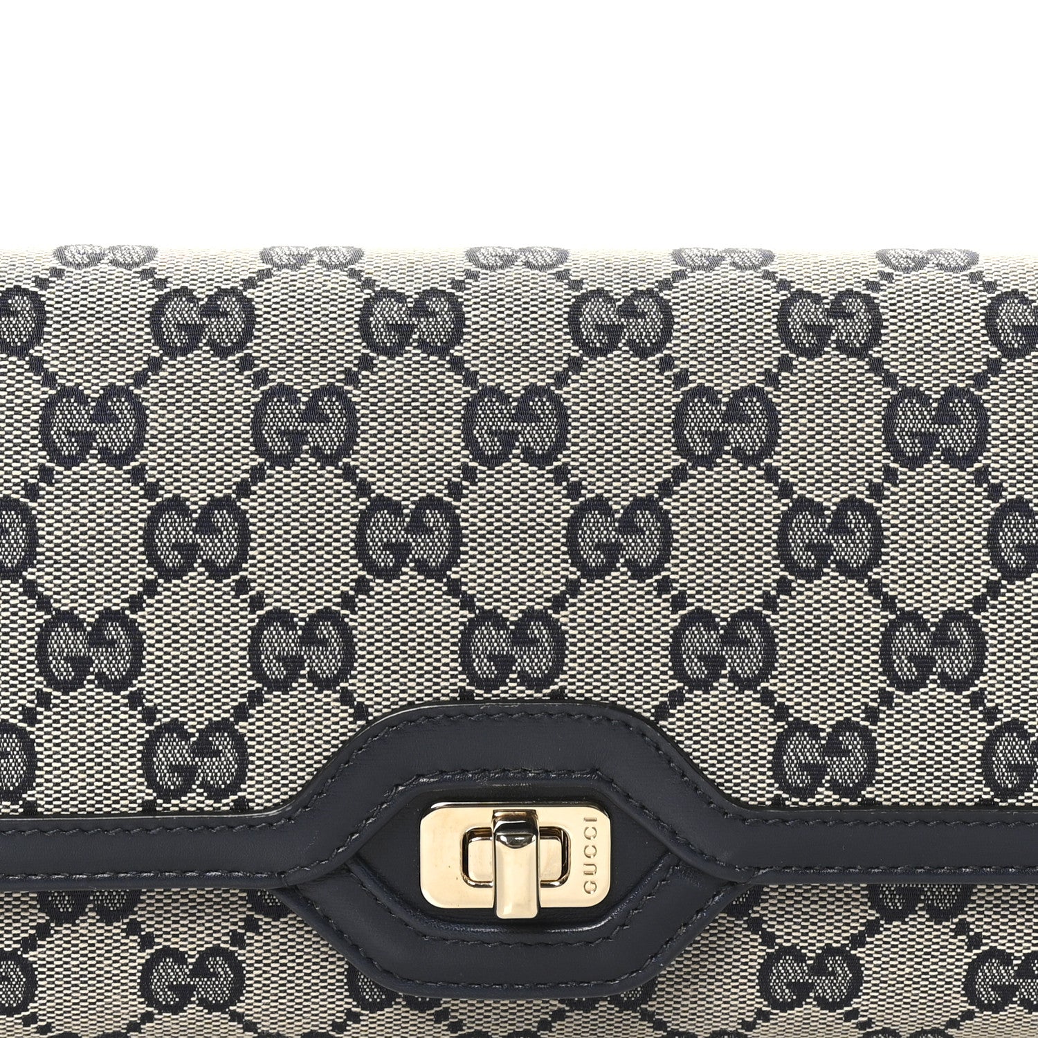 Gucci GG Monogram Small Luce Shoulder Bag Beige Blue 8 of 10