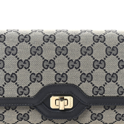 Gucci GG Monogram Small Luce Shoulder Bag Beige Blue 8 of 10