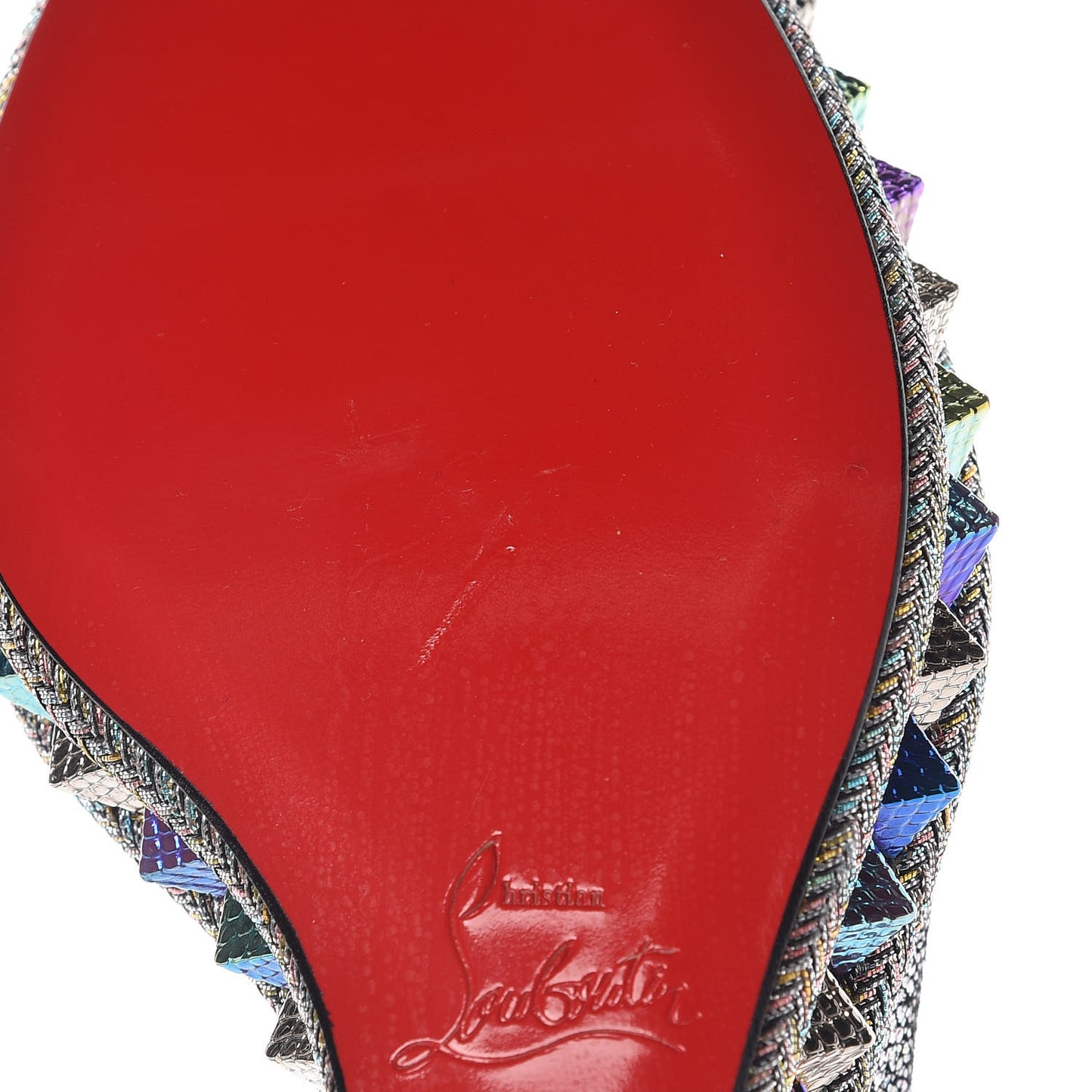 Nappa Mica Pyraclou 110 Wedge Sandals 40 Silver