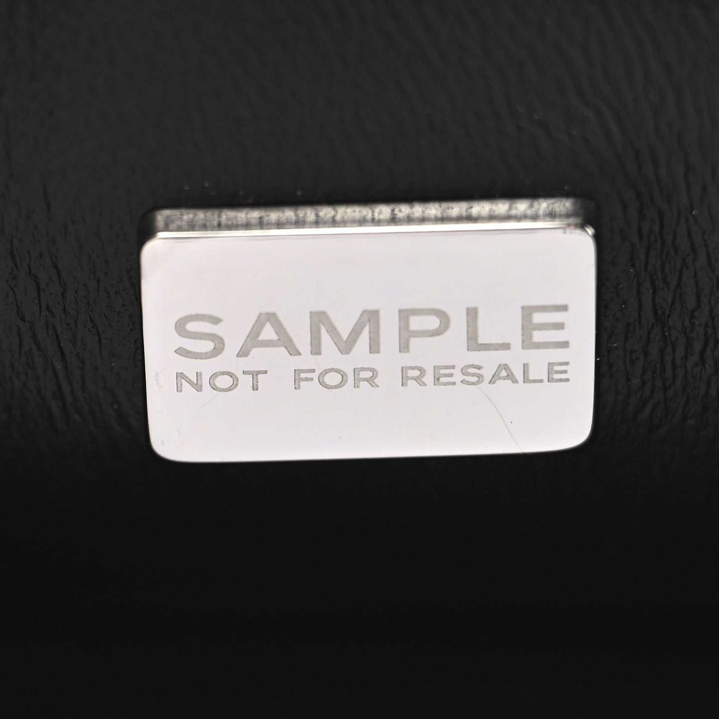 Lambskin Quilted Resin Pearl Chain Top Handle Flap Black