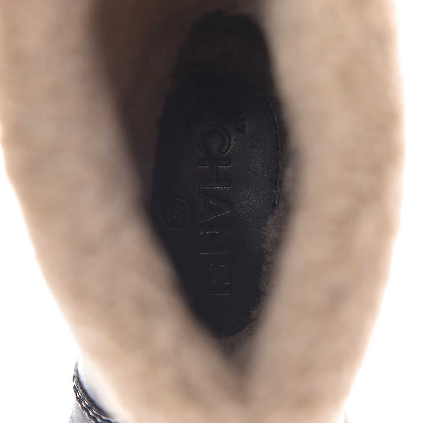 Shearling Calfskin Short Boots 37 Black