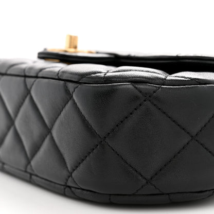 Chanel Lambskin Quilted Baywatch Top Handle Flap Black 10 of 10