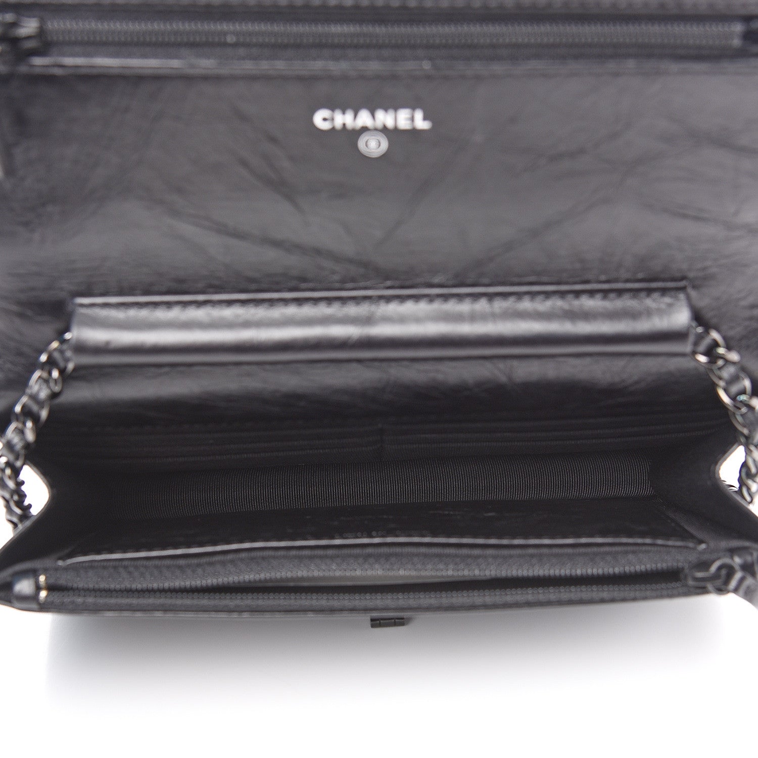 Chanel Aged Calfskin Quilted Reissue Wallet On Chain WOC So Black 4 of 9