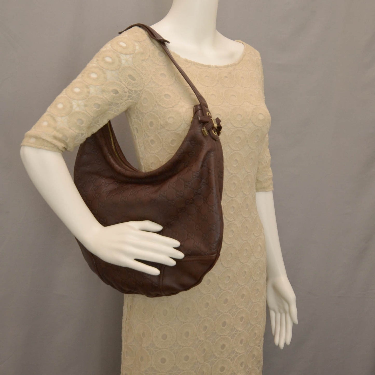Guccissima Princy Hobo Brown