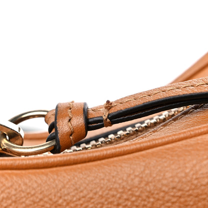 Gucci Aria Calfskin Web Large Attache Shoulder Bag Dark Orange 11 of 11