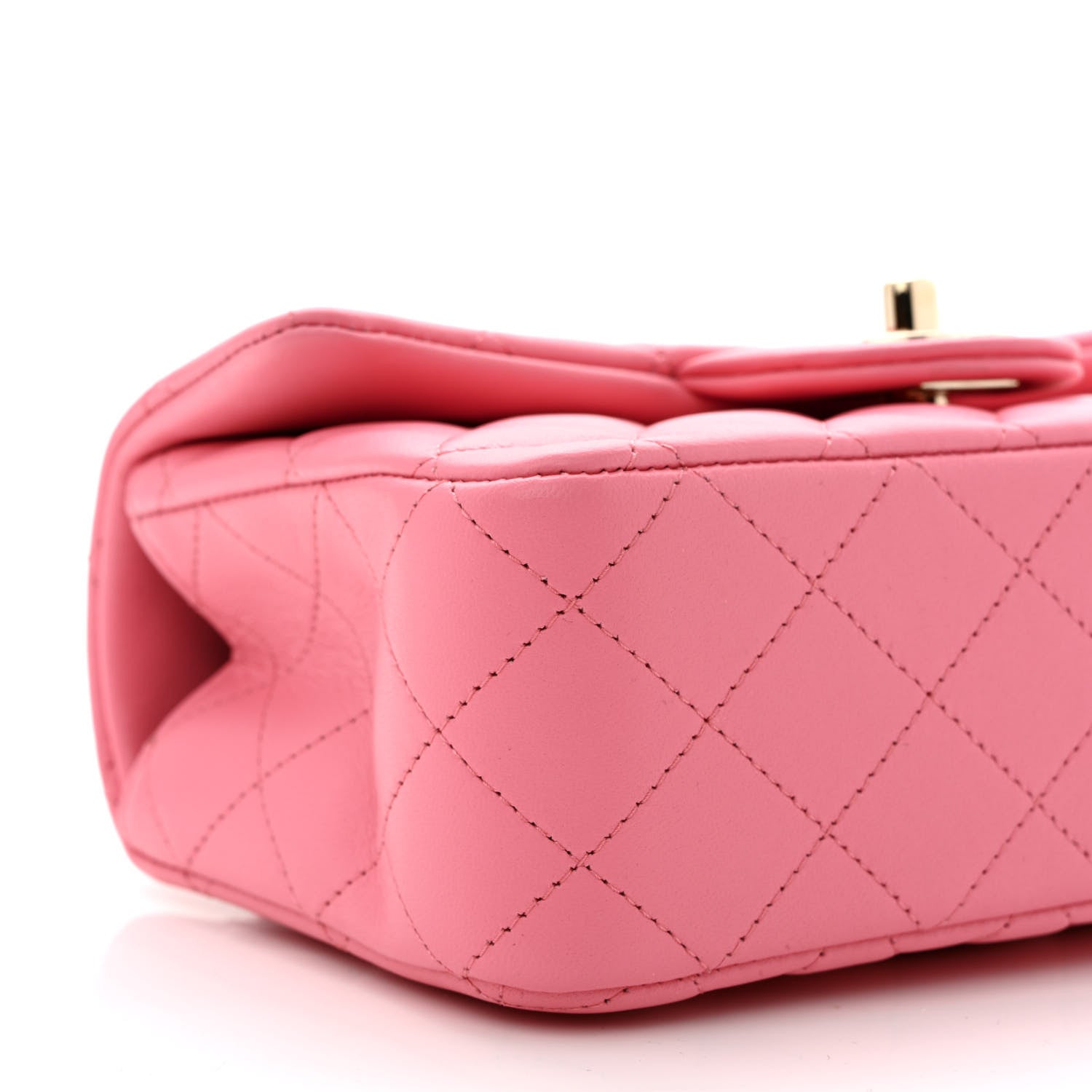 Chanel Caviar Quilted Mini Top Handle Rectangular Flap Pink 9 of 11