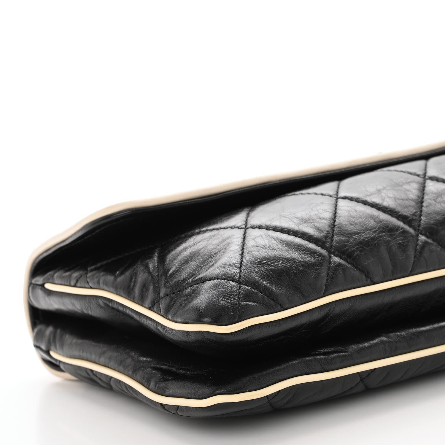 Chanel Lambskin East West Mademoiselle Flap Black 8 of 9