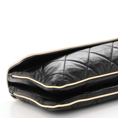 Chanel Lambskin East West Mademoiselle Flap Black 8 of 9