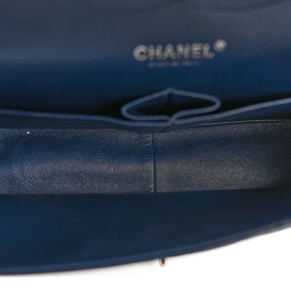 Chanel Patent Quilted Jumbo Double Flap Navy Blue 5 of 13