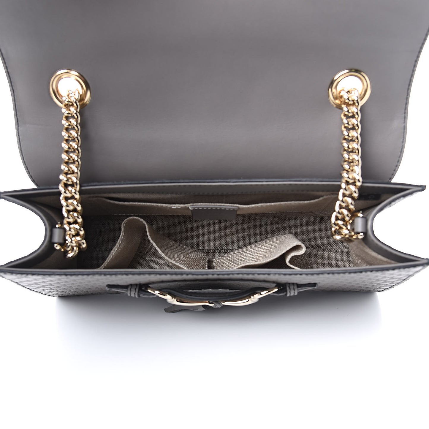 Soft Microguccissima Medium Emily Chain Shoulder Bag Loess