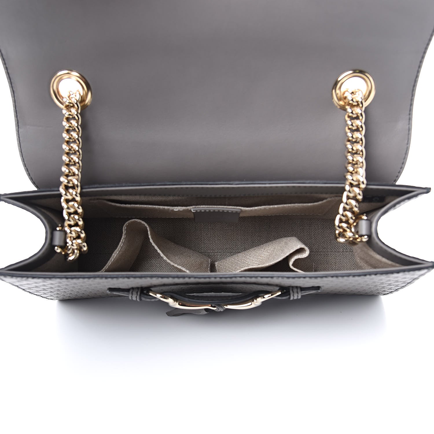 Gucci Soft Microguccissima Medium Emily Chain Shoulder Bag Loess 5 of 10