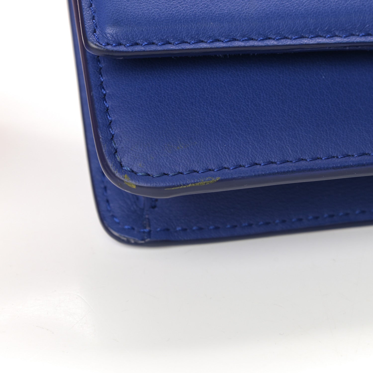 Fendi Vitello Flamingo Tube Wallet on Chain Blue Neon 11 of 12