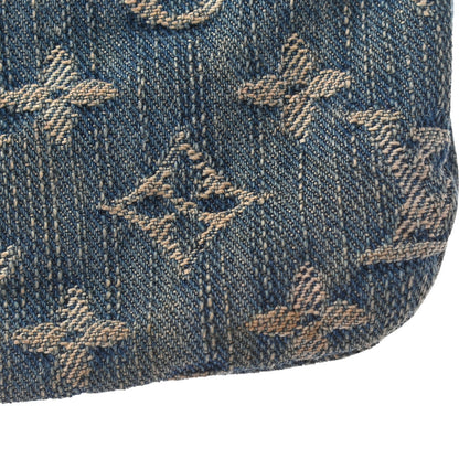 Louis Vuitton Monogram Denim Pochette Plat Clutch Blue 10 of 10