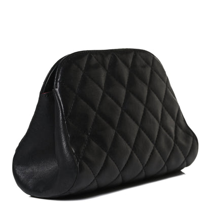 Chanel Aged Calfskin Quilted Leo Lion Clutch Black 2 of 13