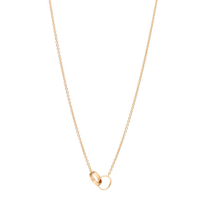 Cartier 18K Pink Gold Interlocking LOVE Necklace 1 of 4