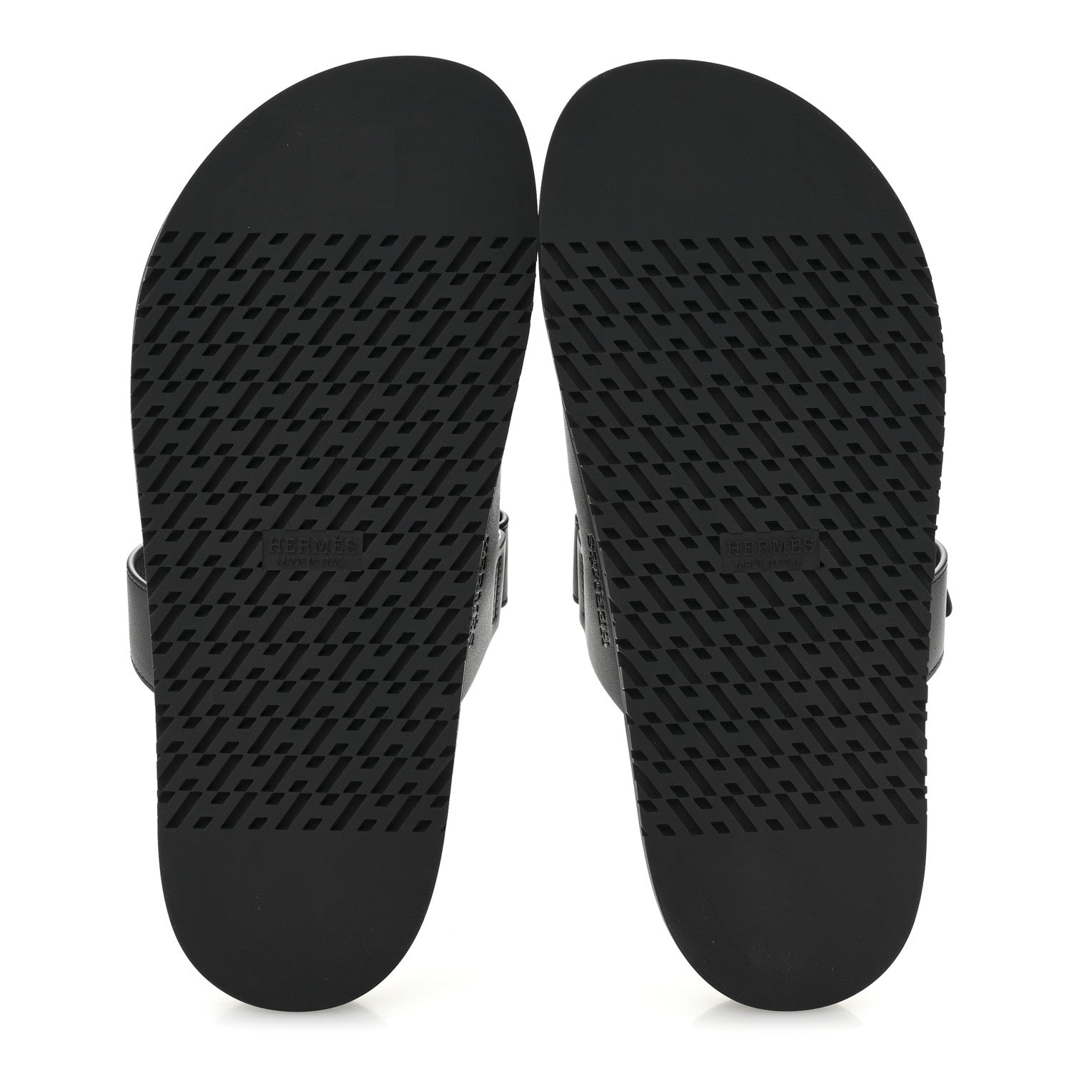 Hermes Calfskin Womens Chypre Sandals 39 Black 6 of 10