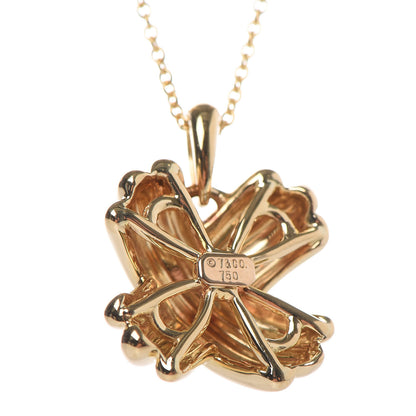 Tiffany 18K Yellow Gold Large Signature X Pendant Necklace 4 of 6