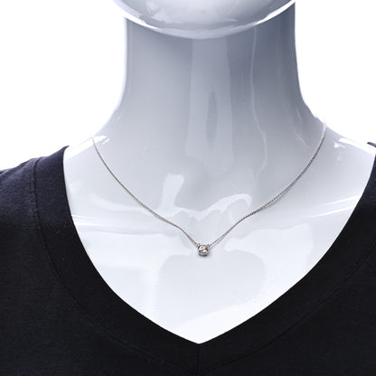Tiffany Platinum Diamond .74ct Solitaire Pendant Necklace 2 of 8