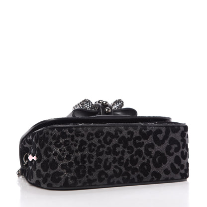 Christian Louboutin Floque Patent Glitter Leo Sweet Charity Crossbody Bag Black 4 of 9