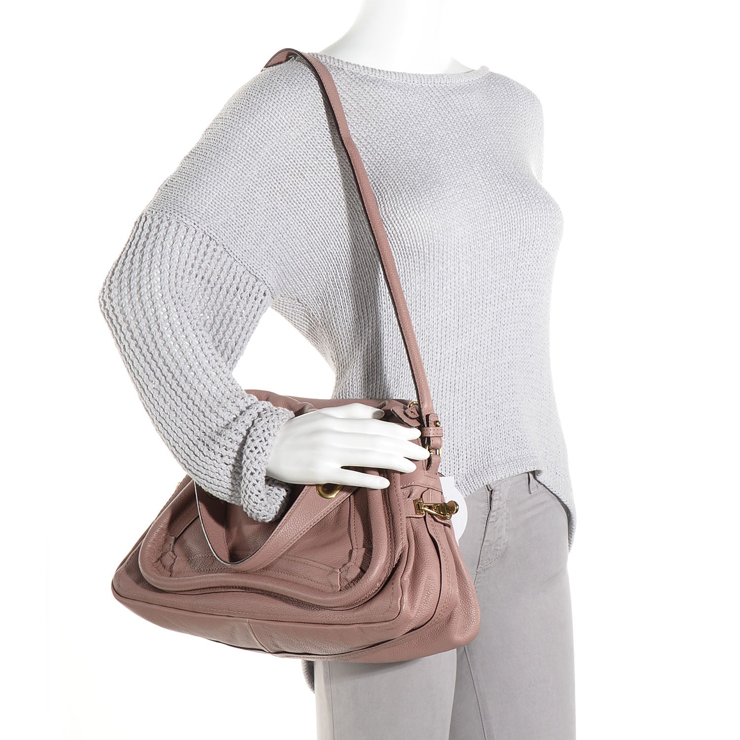 Chloe Calfskin Medium Paraty Desert Mauve 2 of 9