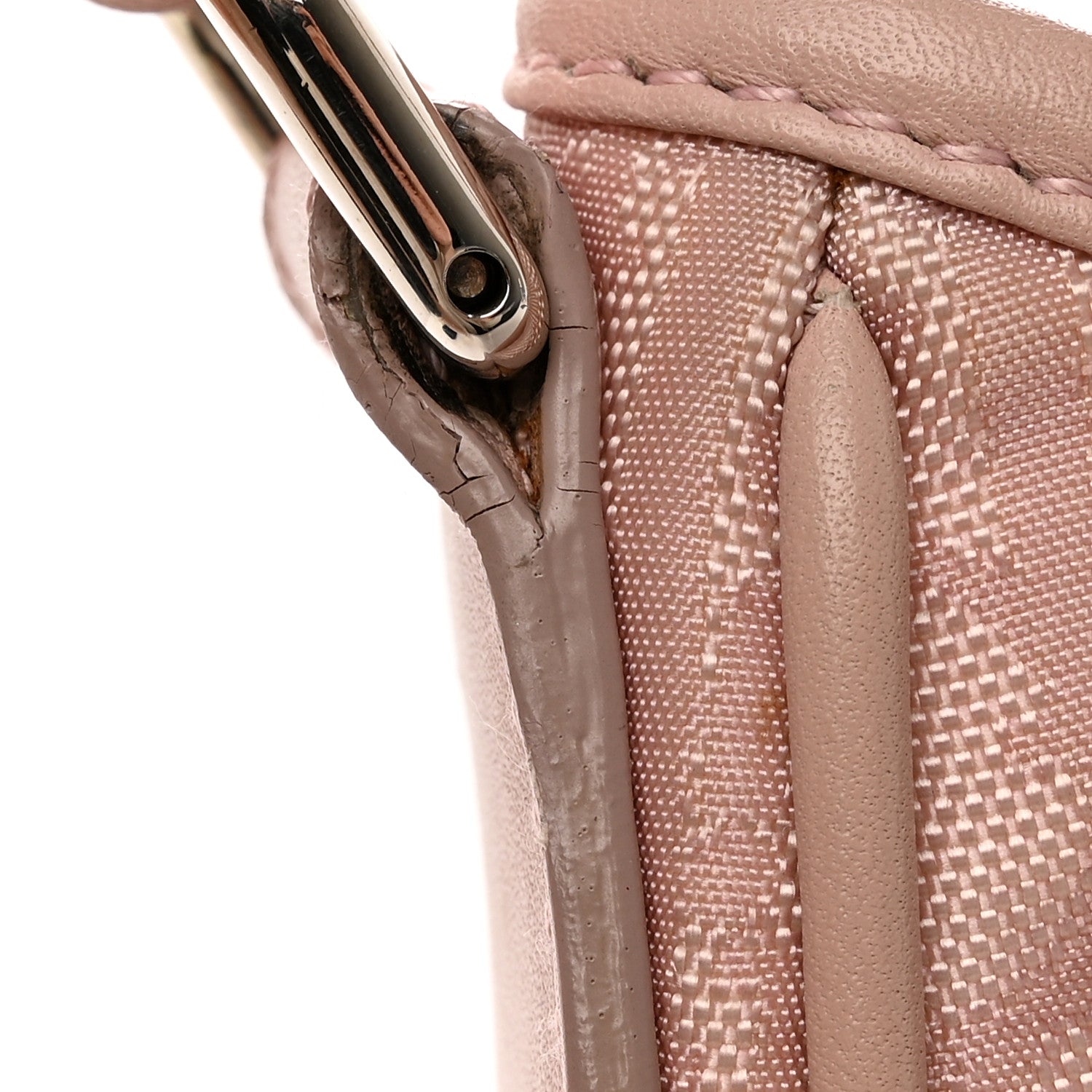 Christian Dior Nylon Monogram Lovely Hobo Rose Clair 20 of 23